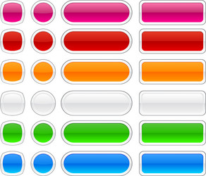 modern web buttons vector image