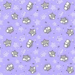 seamless pattern colorful with 3d vector image