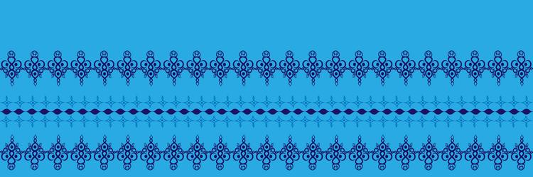 seamless pattern on 4 x 1 format - horizontal vector image
