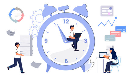 workflow automation workforce organization vector image