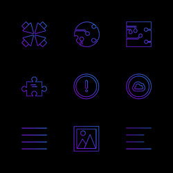 user interface buttons application multimedia vector image