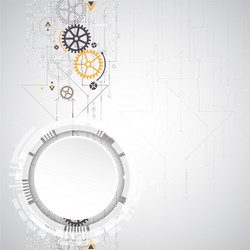 abstract background with various technological vector image