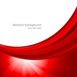 Dynamic Red Abstract Background vector image