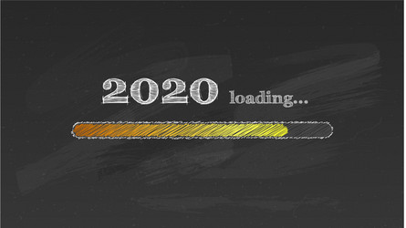 progress bar counting down for new 2020 year s eve vector image