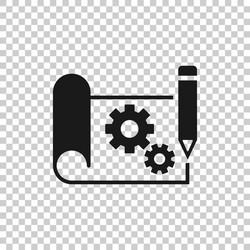 prototype icon in flat style startup on white vector image