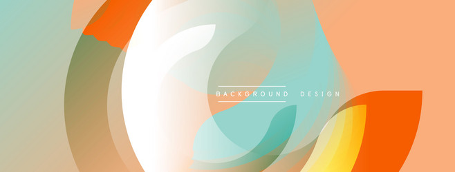 abstract design features overlapping circles soft vector image