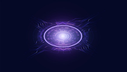abstract technology ui futuristic concept space vector image