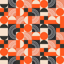 Bold Geometric Color Blocks Pattern vector image
