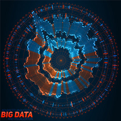 Data Network Visualization vector image