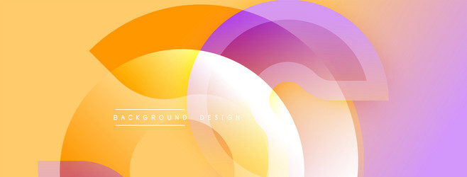 abstract background features overlapping circles vector image