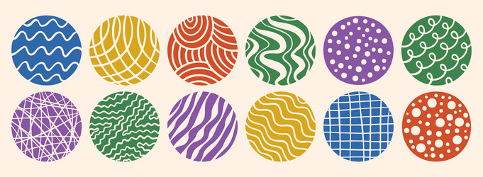 circles abstract colorful backgrounds or patterns vector image