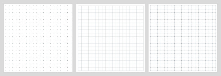 Dotted Grid Notebook Pattern vector image