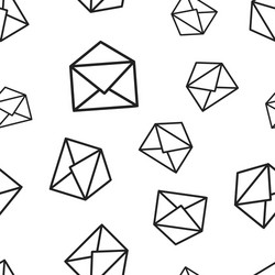 mail envelope seamless pattern background vector image