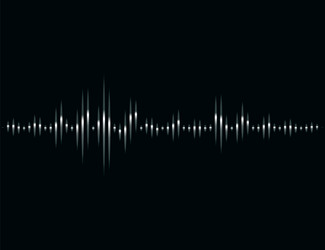 sound wave rhythm abstract music pulse background vector image