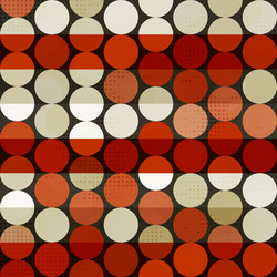 Retro Red Circle Pattern vector image