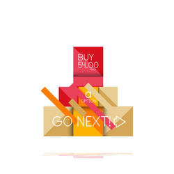 square option infographic banner data vector image