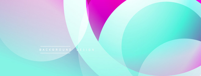 abstract background features overlapping circles vector image