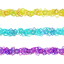 repeatable square pattern separator line set vector image