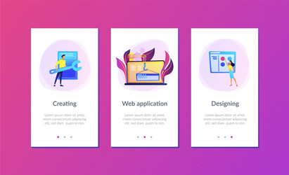 web development app interface template vector image