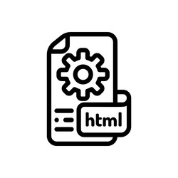 http icon thin linear style design isolated vector image