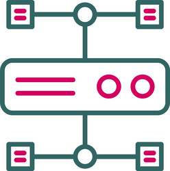 cluster computing icon design vector image