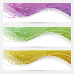 abstract crystal wave speed line website header vector image