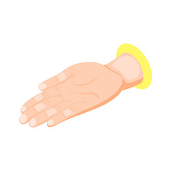 isometric hand gesture vector