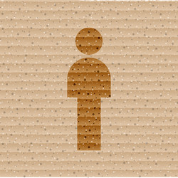 man restroom flat modern web button and space vector image