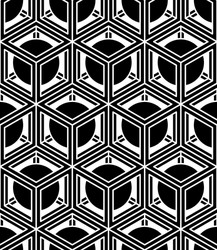 regular contrast endless pattern with intertwine vector image