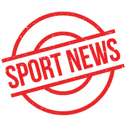 Sport news rubber stamp vector