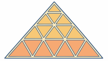 warm triangle grid geometric pattern for modern vector image