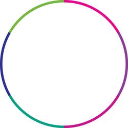 segmented circles from 2 to 20 parts circular vector image