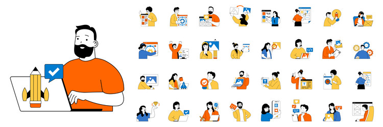 Digital Development & Interface Toolkit vector image