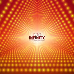 infinite triangular tunnel vector image