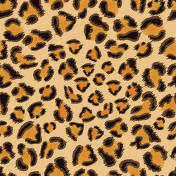 Leopard Print Seamless Pattern vector image