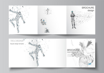 minimal editable layout of two square vector image