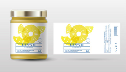 Pineapple Jam Labels Vector Images (over 100)