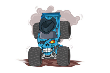 Set of monster trucks. pickup truck with big wheels Cartoon car design  ideas for boys. 14569380 PNG