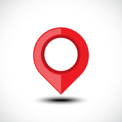 Location icon gps marker symbol map pin Royalty Free Vector