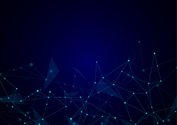 abstract connection background with lines and dots vector image