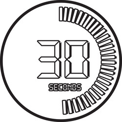 time and clock line icon design vector image