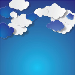 abstract clouds background vector image