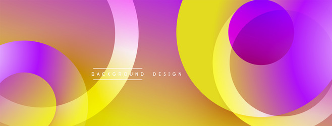 abstract colorful design features overlapping vector image