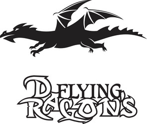 dragon flying Vector Image