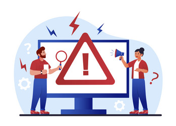system error concept vector image