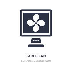 table fan icon on white background simple element vector image