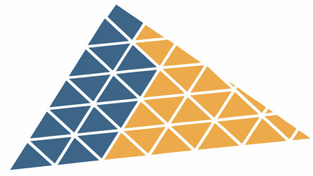 accentuated geometric triangle dynamic pattern vector image