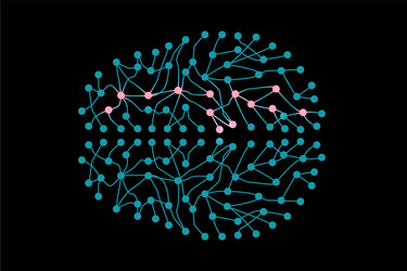 artificial intelligence brain vector image