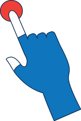 click hand icon pointer finger cursor vector image