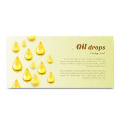 Oil drops background with place for text vector